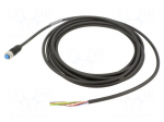 Cable: for sensors/automation | PIN: 8 | M12 female | straight | 5m