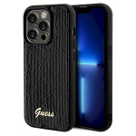 Guess GUHCP14LPSFDGSK Hardcase Sequin Script Metal for iPhone 14 Pro 6.1" / black