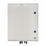 Switchgear attached DCAC hermetic IP66 EMITTER with DC surge arrester Dehn 1000V type 1+2, 4 x PV string, 4 x MPPT // ogr. AC Dehn type 1+2, 100A 3-F, FR 100A, syg. Faz + Socket
