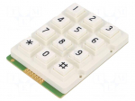 Keypad: plastic | No.of butt: 12 | none | plastic | 200m&Omega; | 1N | 20mA