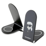 Karl Lagerfeld foldable wireless charger 2-in-1 KLDCRFALKINK 15W / black Ikonik MagSafe