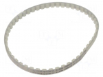 Timing belt | AT10 | W: 10mm | H: 5mm | Lw: 500mm | Tooth height: 2.5mm