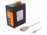 Industrial module: switch Ethernet | unmanaged | 18&divide;30VDC | RJ45