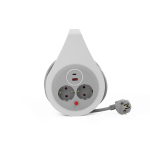 Kodukaubad // Pikendusjuhtmed // Przedłużacz zwijany 10m 31,5mm2, 16A, z zabezpieczeniem termicznym, 2XGNIAZDO WTYCZKOWE, 1xUSB-C, 1xUSB-A, SCHUKO