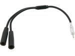 Auto- ja mootorrattatooted, elektroonika, navigatsioon, CB raadio // ISO-&uuml;hendused ja kaablid autoraadiole // 0948# Samochodowy adapter antenowy rozgałęźnik 2x gniazdo -din
