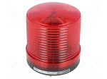 Signaller: lighting | flashing light | red | Series: S100 | 24VDC | IP44