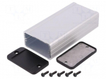 Enclosure: shielding | X: 59mm | Y: 120mm | Z: 31mm | aluminium | natural