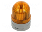 Signaller: lighting | continuous light,blinking light | orange