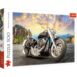 M&auml;nguala | PC | Konsoolid | Tarvikud // Harivad m&auml;nguasjad | Interaktiivsed | Loomingulised | Kunstilised // Puzzle - 500 - Czarny motocykl - Trefl 37384
