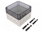 Enclosure: multipurpose | X: 130mm | Y: 130mm | Z: 99mm | TK PS | grey