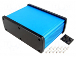 Enclosure: multipurpose | X: 177.6mm | Y: 129mm | Z: 61.1mm | aluminium