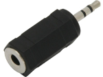 &Uuml;hendused // Different Audio, Video, Data connection plug and sockets // 2207# Przejście jack: wtyk 2,5-gniazdo 3,5 plastikowe stereo
