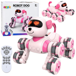 M&auml;nguala | PC | Konsoolid | Tarvikud // Raadio teel juhitavad m&auml;nguasjad ja tarvikud // Pies Robot Zdalnie Sterowany RC 8 K&oacute;ł Drift 360&deg; Akrobacje R&oacute;żowy