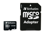 Verbatim 47041 Pro U3 Micro SDHC Memory Card 32GB + microSD to SD Adapter