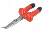 Pliers | insulated,curved,elongated | alloy steel | 200mm | 1kVAC