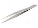 Tweezers | 120mm | Blades: straight | SMD