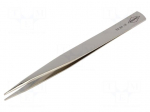 Tweezers | Tweezers len: 125mm | Blades: straight | Tipwidth: 0.9mm