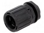 Straight terminal connector | Thread: metric,outside | polyamide