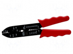 Tool: multifunction wire stripper and crimp tool | Wire: round
