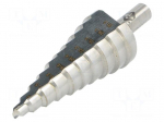 Drill bit | for thin tinware | &Oslash;: 6&divide;30.5mm | HSS | Steps: 10