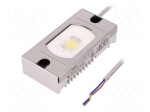 Industrial light | 4.6W | 24VDC | LED | IP69K | Mat: stainless steel