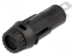 Fuse holder | cylindrical fuses | 5x20mm | 10A | Mounting: on panel