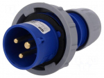 Connector: AC supply | plug | male | 16A | 230VAC | IEC 60309 | IP67