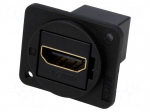 Coupler | HDMI socket,both sides | shielded | Case: XLR standard