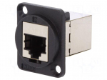 Coupler | FT | Cat: 6a | shielded | Layout: 8p8c | Case: XLR standard