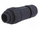 Connector: circular | plug | PIN: 7 | male | w/o contacts | IP65,IP67