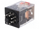 Relay: electromagnetic | DPDT | Ucoil: 24VAC | 10A/250VAC | 10A/30VDC