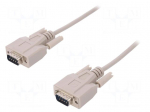 Cable | D-Sub 9pin plug,both sides | 2m | beige | connection 1: 1