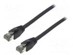 Patch cord | S/FTP | Cat 8.1 | stranded | Cu | LSZH | black | 2m | 26AWG