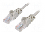 Patch cord | U/UTP | 6 | stranded | CCA | PVC | grey | 10m | 24AWG