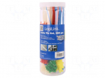 Ties set | polyamide | red,natural,blue,green,yellow | UL94V-2
