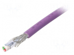 Wire | automatics | 1x2x0,64mm2 | solid | Cu | PUR | violet | 250V | Class: 5