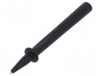 Test probe | 32A | black | Tip diameter: 4mm | Socket size: 4mm