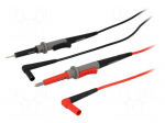 Set of test leads | Inom: 10A | Len: 1m | red and black