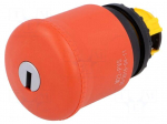 Switch: emergency stop with key | Stabl.pos: 2 | 22mm | red | IP66