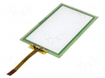 Touch panel | 72x40mm | PIN: 4 | Outside dim: 82x50.2x0.95mm | 5VDC