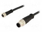 Cable: for sensors/automation | M12,M8 | PIN: 4 | M12 male,M8 female