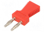 Laboratory connector: 2mm banana | stackable safety shunt | 10A