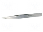 Tweezers | 130mm | Blade tip shape: sharp | non-magnetic