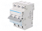 Circuit breaker | 230/400VAC | Inom: 16A | Poles: 3 | Charact: C | 6kA