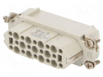 Connector: HDC | contact insert | female | 10A | 250V | PIN: 25 | 25+PE