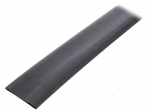 Heat shrink sleeve | glueless | 2: 1 | 32mm | L: 1m | black | polyolefine