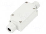 Enclosure: junction box | X: 33mm | Y: 65mm | Z: 24mm | IP65 | light grey