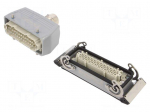 Connector: HDC | male + female | HE | PIN: 24 | 16A | 500V | 24+PE | size 8