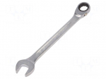 Wrench: combination spanner | rattle | 17mm | L: 229mm | OPEN-RATCH