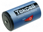 Battery: lithium | D | 3.6V | 19000mAh | non-rechargeable | &Oslash;34x61mm